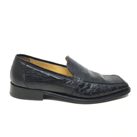 Mezlan Platinum Loafers Shoes Size 10 Full Ostrich main image 5